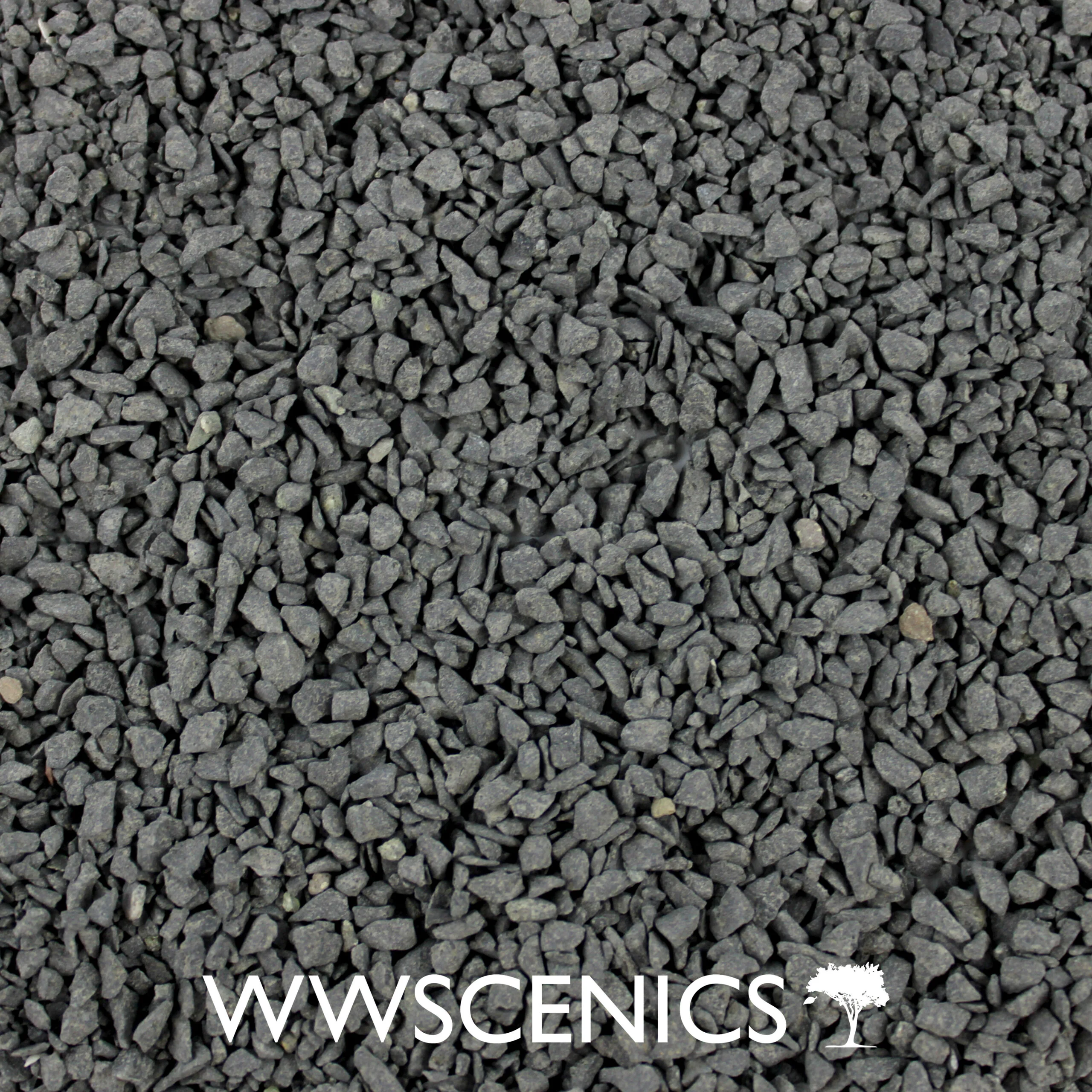 WWScenics Fine Dark Gray Modelling Rocks 2mm | 180ml Tub | Wargame Scenery & Basing Material