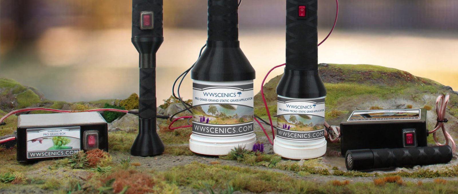 WWScenics Pro Grass Micro Static Grass Applicator – rail-stuff